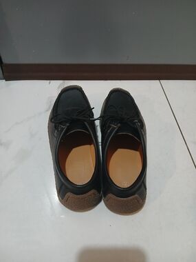Black and Brown Casual Lace-Up Shoes